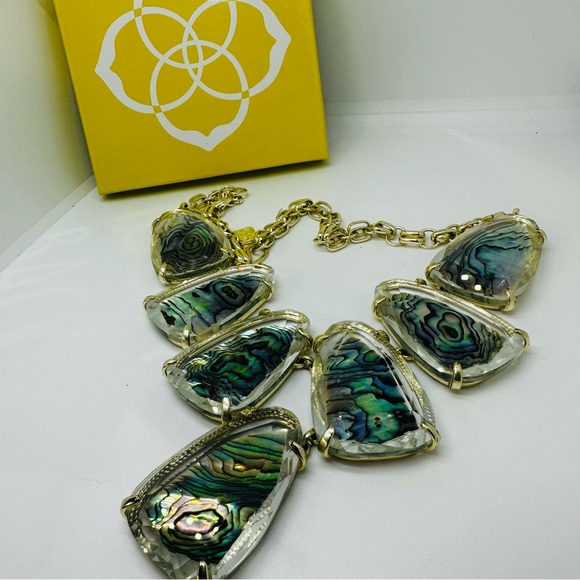 ABALONE SHELL HARLOW NECKLACE KENDRA SCOTT ✨ - Picture 7 of 16